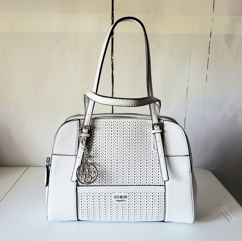 *SOLD*  Guess Huntley Cali Faux Leather Satchel - Picture 2 of 13